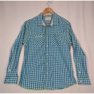 Marc Ecko Cut & Sew Shirt Mens XL Deadly Threads Plaid‎ 100% Cotton Long Sleeve